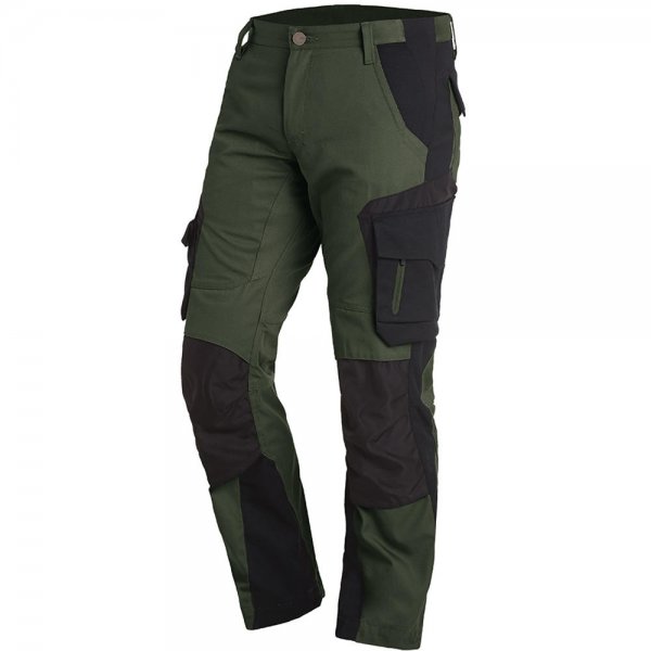 Pantalon de travail pour homme FHB Florian, vert olive-noir, taille 102