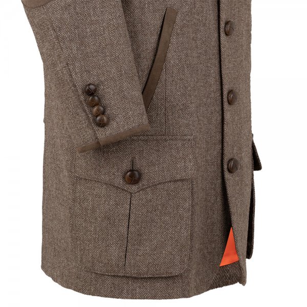Von Dornberg Men s Shooting Jacket Tweed Beige Brown Size 50 Jackets Coats The GunDog Affair