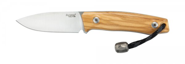Cuchillo de caza y exteriores Lionsteel M1, madera de olivo