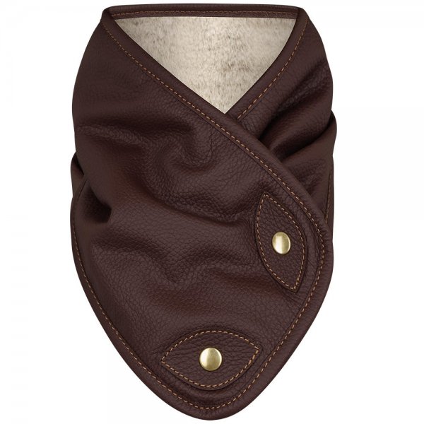 Alexandre Mareuil Leather Scarf, Brown