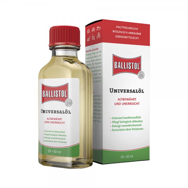 Aceite universal Ballistol, frasco de vidrio, 50 ml