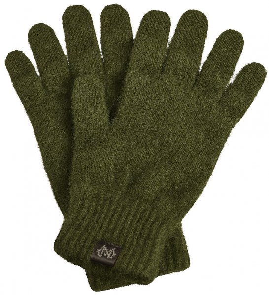 Handschuhe Merino-Possum, Oliv-Melange, Größe XL