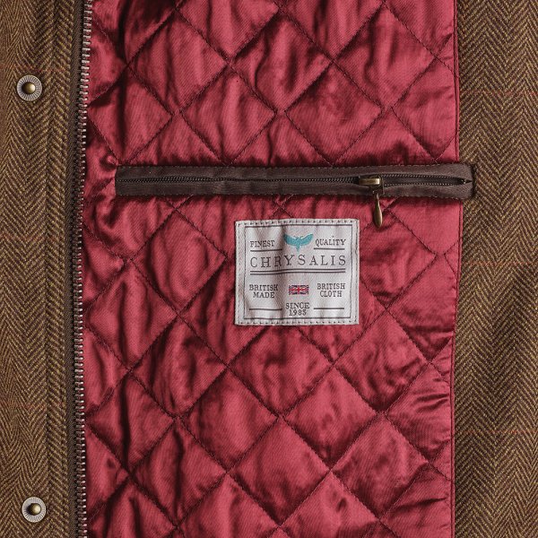 Chrysalis Chiltern Olive Thornproof Tweed Field Coat - Olive / XXLarge