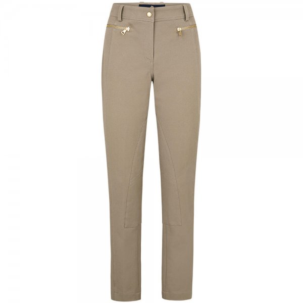Pantalones p. mujer Pamela Henson »Padme«, Cavallerie Cotton, marrón agrisado/36