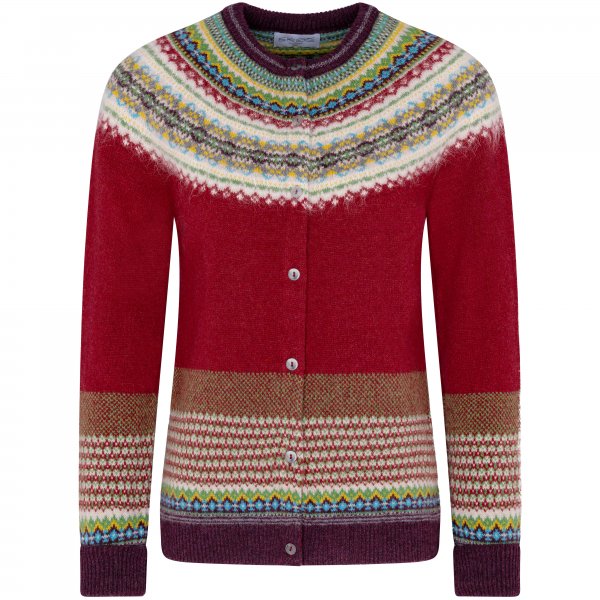 Cárdigan para mujer Eribé Fair Isle, Hemlock, talla M