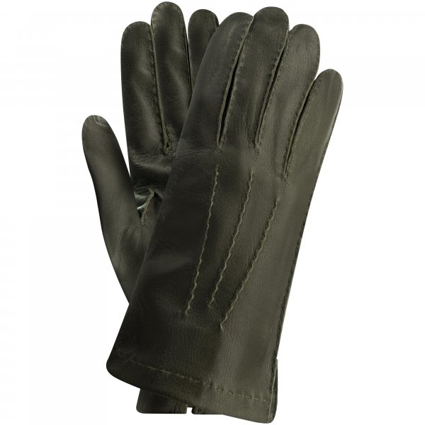 Herren Schießhandschuhe SORTLAND, Hirschleder, ungefüttert, khaki, Gr. 8