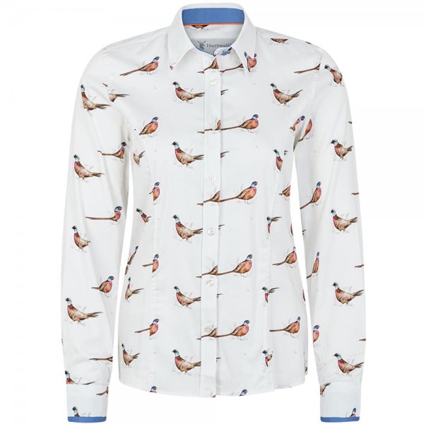 Hartwell »Layla« Ladies Shirt, »Pheasant 2«, White, Size 36