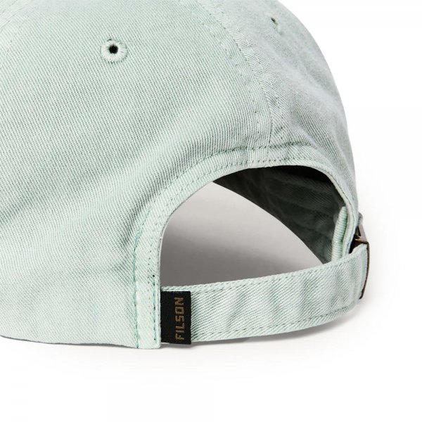Filson Washed Low-Profile Logger Cap, Mint/Trout | Caps