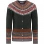 Bracken: loden green with grey, orange, red and turquoise