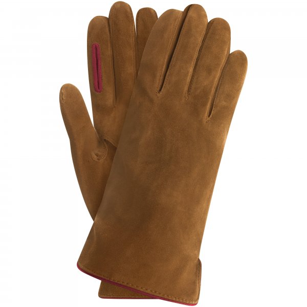 Gants de tir pour homme MERAN, velours de chèvre, sans doublure, marron, 8,5