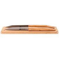 Le Terril Steak and Table Knives, 2-Piece Set, Olive Wood
