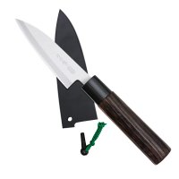 Pequeño cuchillo universal, Saku Hocho, con vaina de madera, Petty