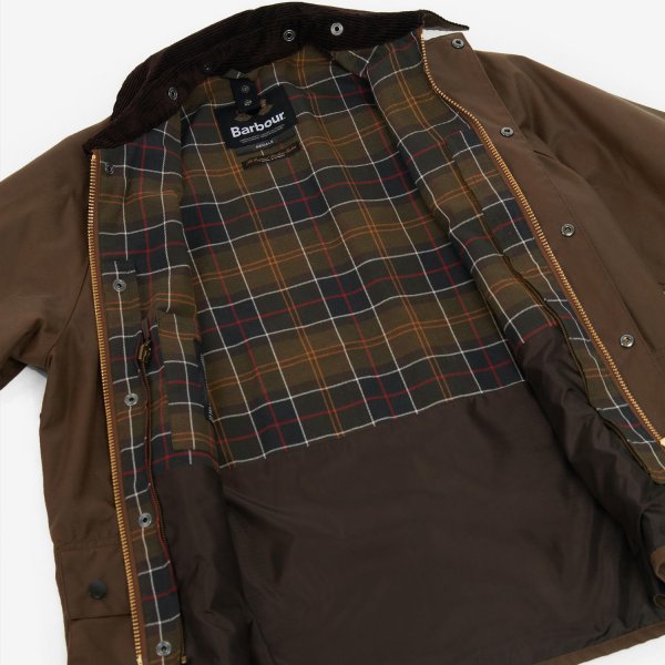 Barbour Bedale Waxed Jacket Bark Size 34 Women 34 Men 44 Coats The GunDog Affair