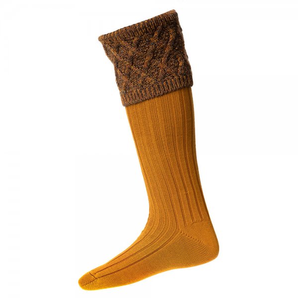 Chaussettes de chasse p. homme House of Cheviot FORRES, ocre, M (42-44)