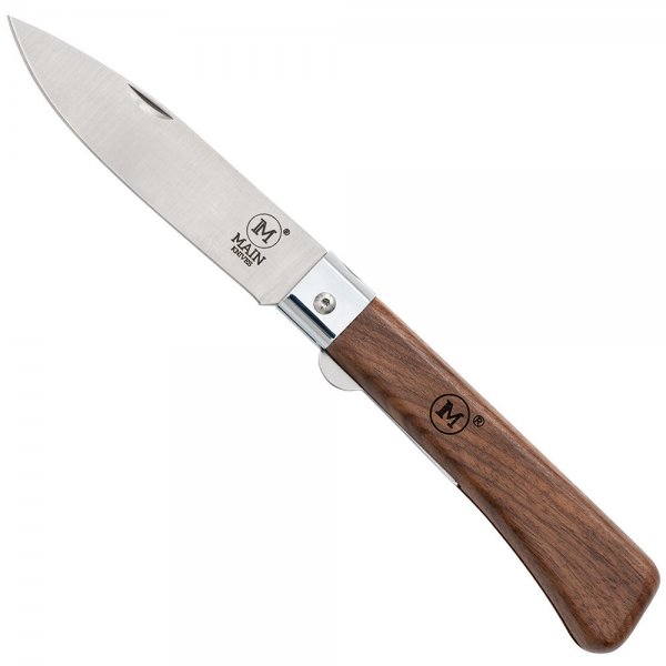 Coltello a serramanico MAIN »Workers Line«, lama Drop Point, legno di noce