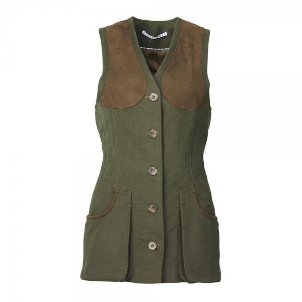 Laksen »Broadland« Ladies Shooting Vest, Loden Green, Size 42