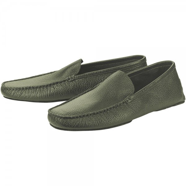 »Virgil« Men's Slippers, Cashmere Lining, Forest, Size 41
