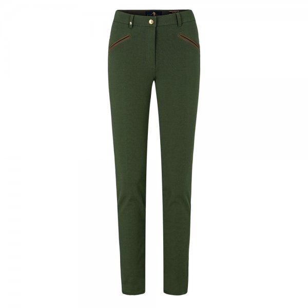 Pamela Henson »Royal« Ladies’ Trousers, Bi-Stretch Cotton, Dark Safari, Size 34