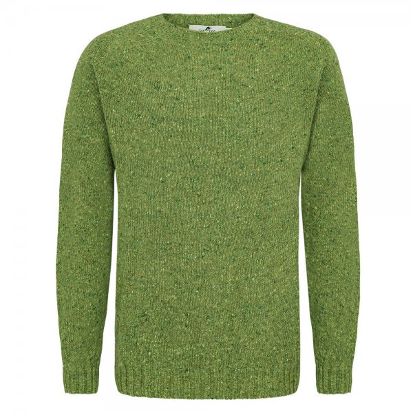 Men’s Donegal Sweater, Green, Size S