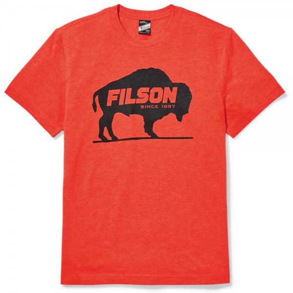 Filson koszulka Buckshot, czerwień kardynalska, L