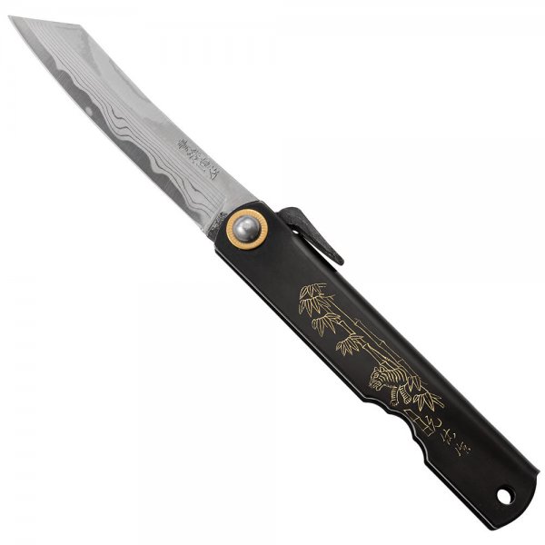 Couteau Higonokami Suminagashi, noir, petit