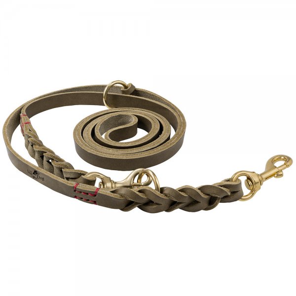 Laisse mains libres pour chien »The GunDog Affair«, tressée, 15 mm