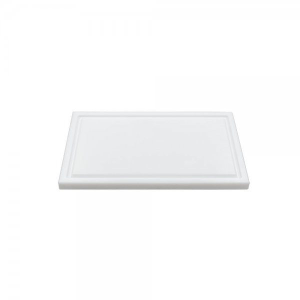 Professional Cutting Board with Sap Groove and Rubber Feet, 400 × 250 × 30 mm