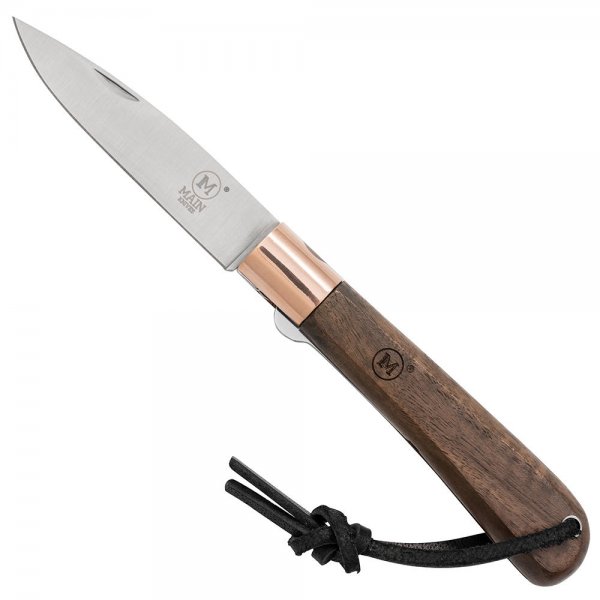 Coltello a serramanico MAIN »Copper Line«, legno di noce