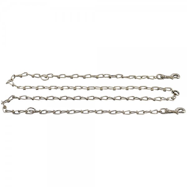 Knotted Dog Chain, Nickel-plated Steel