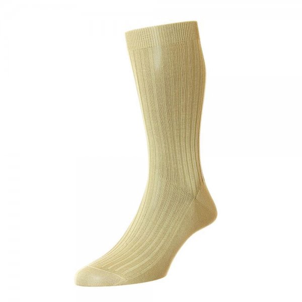Pantherella Men's Socks DANVERS, Light Khaki, Size L (45-47)