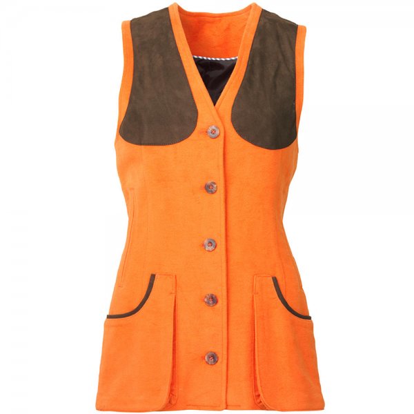 Laksen »Broadland« Ladies Shooting Vest, Orange, Size 34