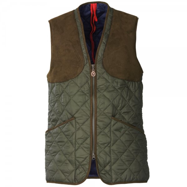 Laksen Men’s Quilted Vest »Ludlow«, Olive, Size M