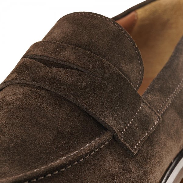 Clark Men s Penny Loafers Dark Brown Size 40 Shoes The GunDog Affair