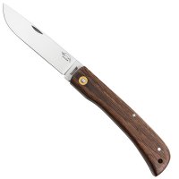 Cuchillo plegable Hippekniep, grande, roble ahumado