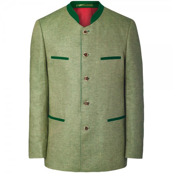 Chaqueta tradicional para hombre, lino de cazador, verde, talla 54