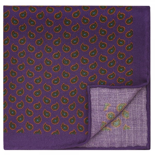 Pañuelo de bolsillo, púrpura, 32 x 32 cm