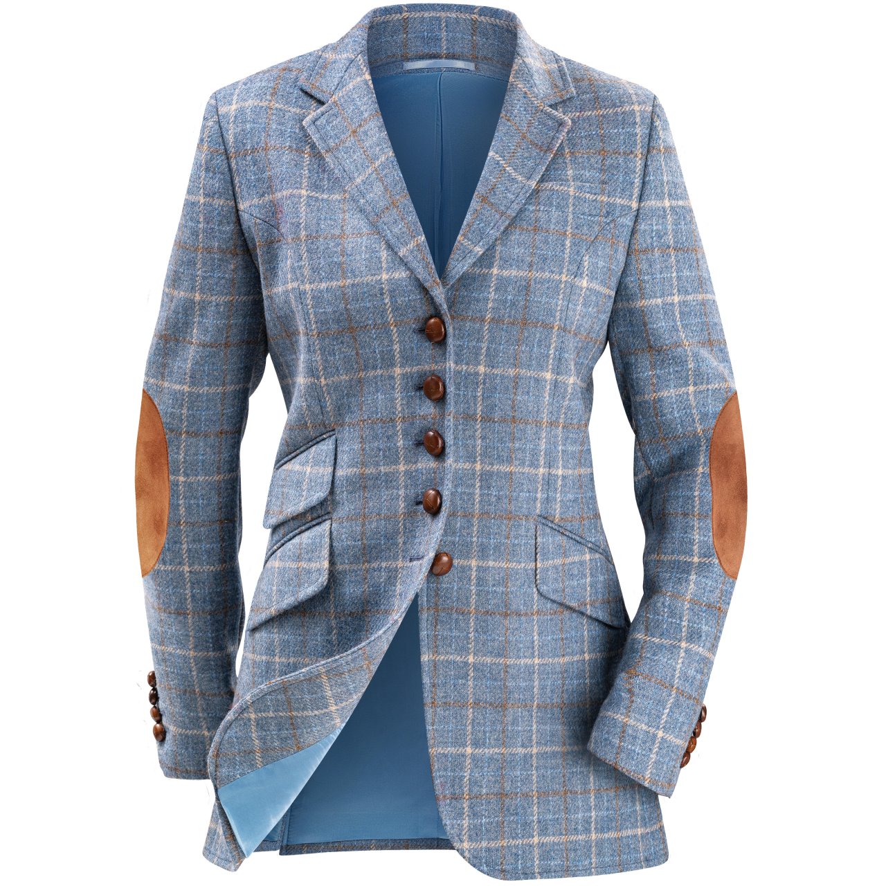 Ladies blue tweed jacket new arrivals