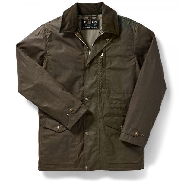 Filson Cover Cloth Mile Marker Coat, Otter Green, XL