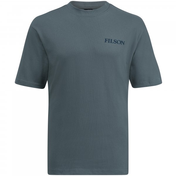 Filson S/S Pioneer Graphic T-Shirt, Balsam Green/Salmon, rozmiar L